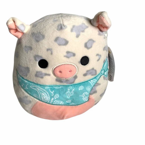 Squishmallow Rosie the Spotted Pig Bandana 8" Plush Easter Farm Stuffed Animal - Picture 3 of 8